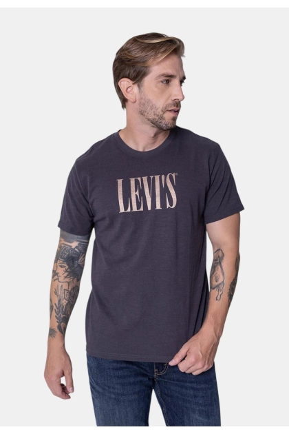 Produto - Camiseta Levis Manga Curta Relaxed Fit Masculina Marrom