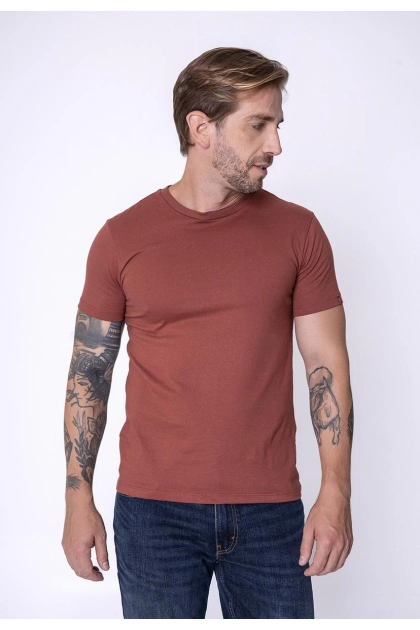 Produto - Camiseta Levis Slim Tab Masculina Terracota