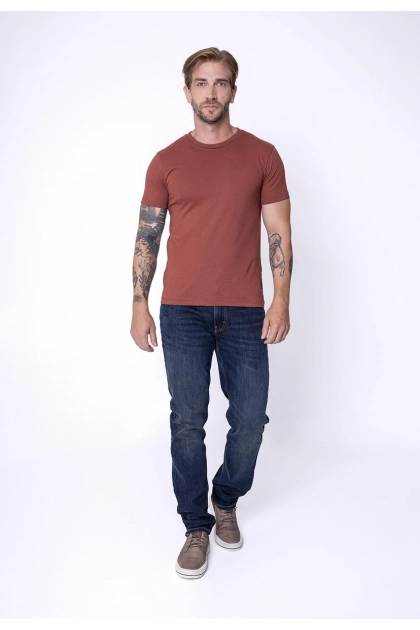 Produto - Camiseta Levis Slim Tab Masculina Terracota