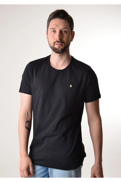 Camiseta M Pollo Manga Curta Básica Masculina Preta Produto Camiseta M Pollo Manga Curta Básica Masculina Preta