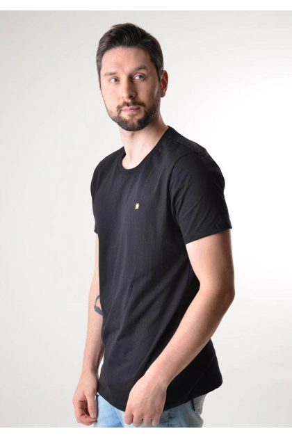 Camiseta M Pollo Manga Curta Básica Masculina Preta Produto Camiseta M Pollo Manga Curta Básica Masculina Preta