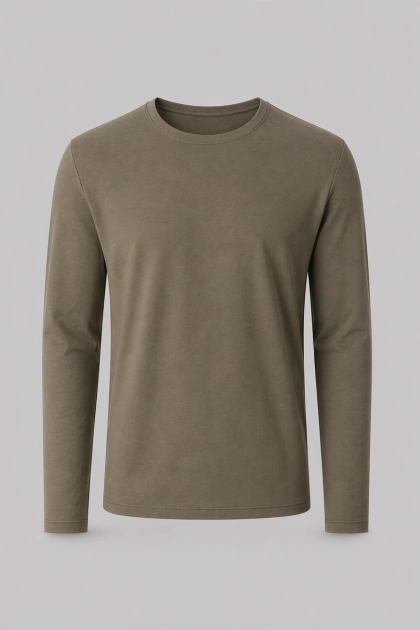 Camiseta Malwee Manga Longa Go Cotton Masculina Bege Produto Camiseta Malwee Manga Longa Go Cotton Masculina Bege
