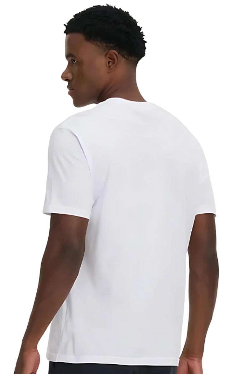 Camiseta New Balance Manga Curta Essentials Masculina Branca