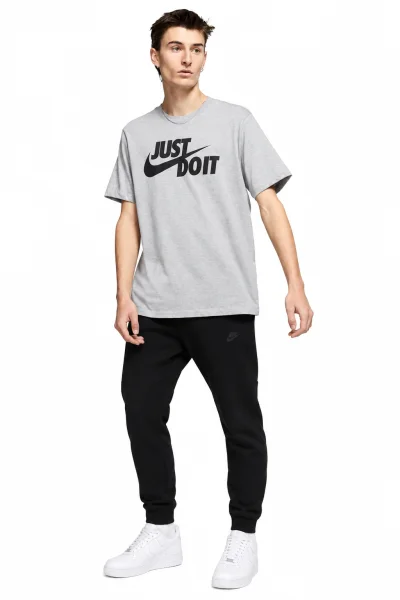 Camiseta Nike Just Do It Swoosh Masculina Cinza Produto Camiseta Nike Just Do It Swoosh Masculina Cinza