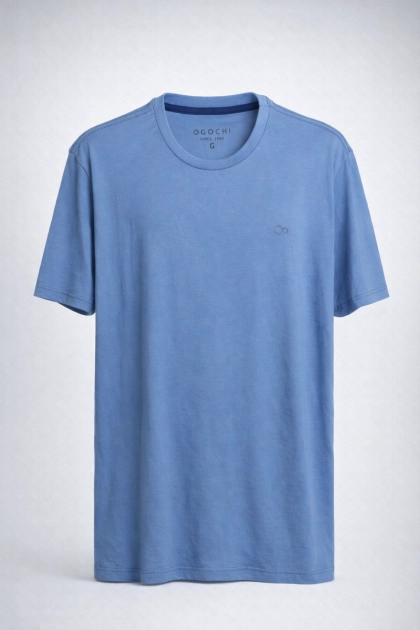 Camiseta Ogochi Manga Curta Basic Go Masculina Azul Produto Camiseta Ogochi Manga Curta Basic Go Masculina Azul