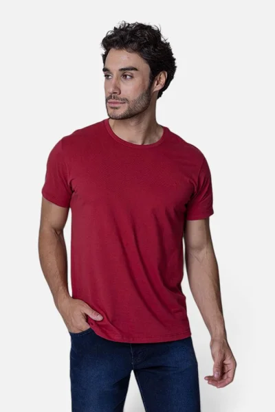 Camiseta Ogochi Manga Curta Basic Masculino Vermelho Produto Camiseta Ogochi Manga Curta Basic Masculino Vermelho