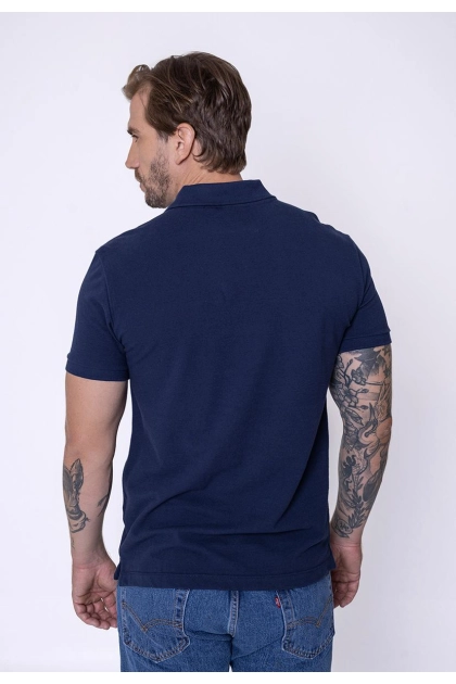 Polo Calvin Klein Slim Masculina Marinho Produto Polo Calvin Klein Slim Masculina Marinho