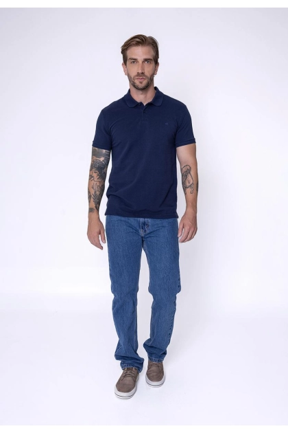 Polo Calvin Klein Slim Masculina Marinho Produto Polo Calvin Klein Slim Masculina Marinho
