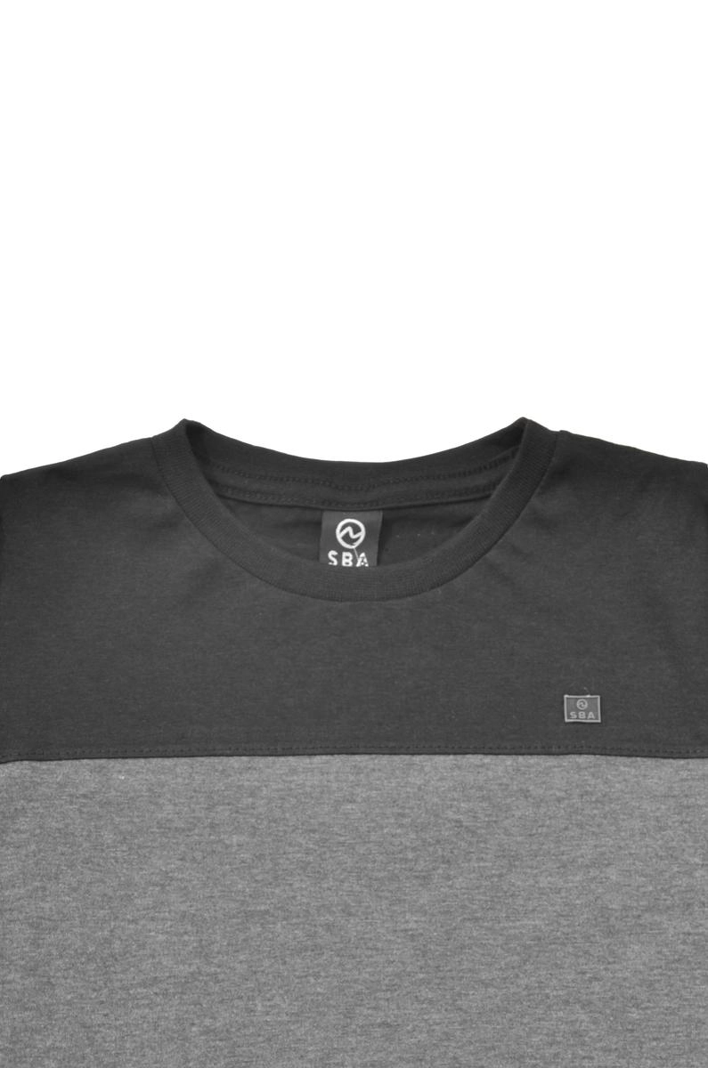 Camiseta SBA Manga Longa Masculina Preto Mescla Produto Camiseta SBA Manga Longa Masculina Preto Mescla