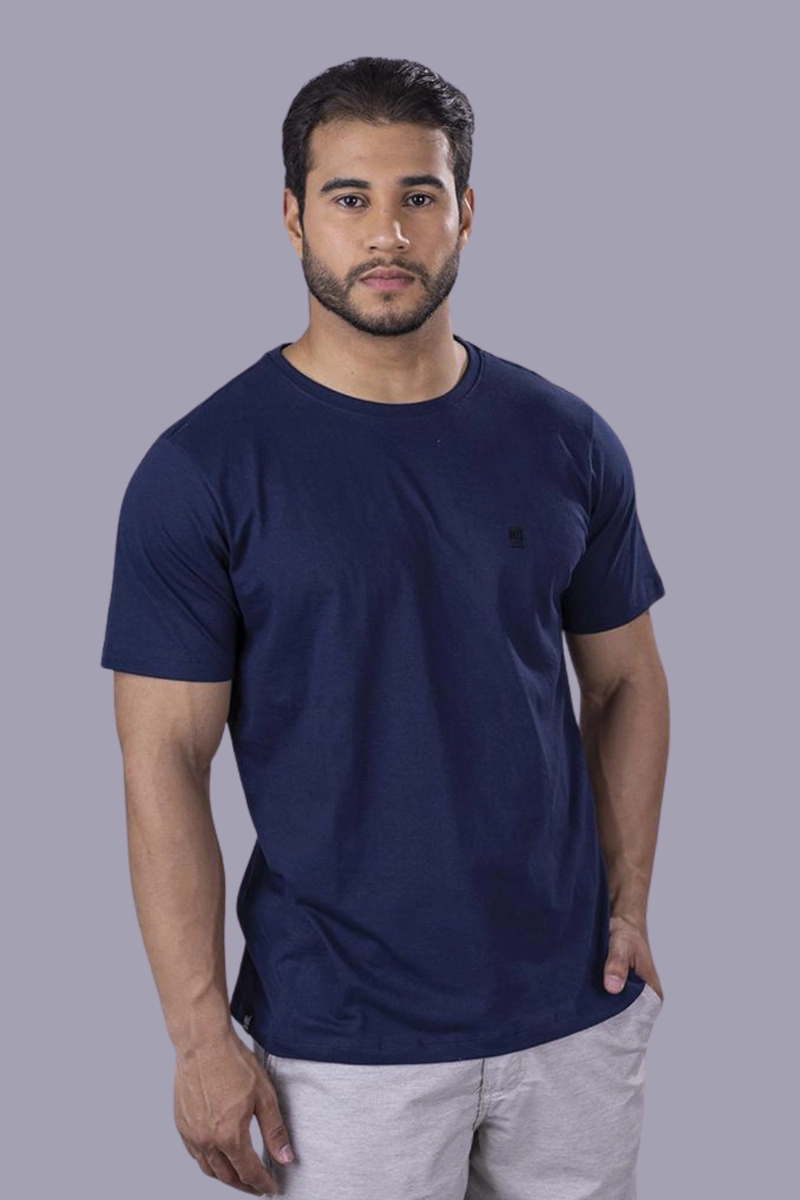 Produto - Camiseta Stress Básica Masculina Marinho