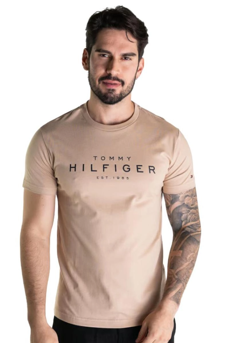 Camiseta Tommy Hilfiger Basic Manga Curta Masculina