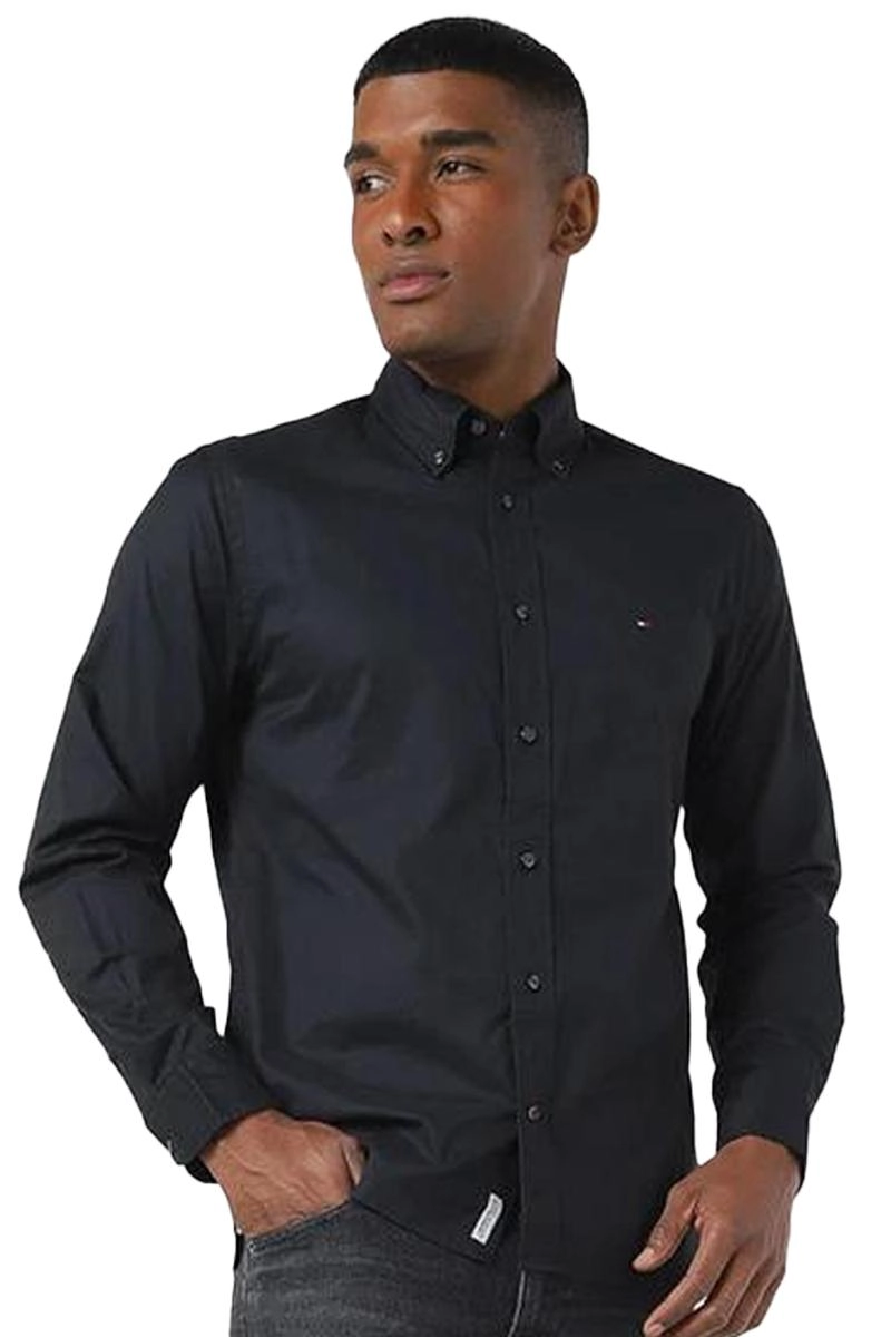 Camiseta Tommy Hilfiger Manga Longa Lisa Masculina