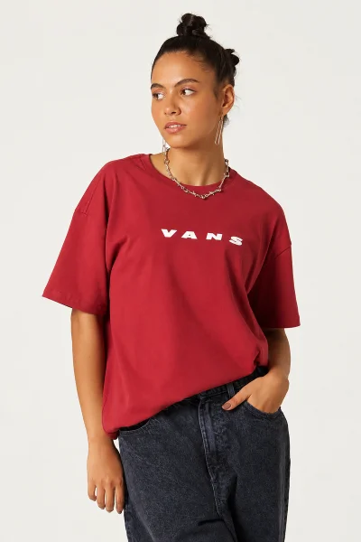 Camiseta Unissex Retro Vans Vermelha Produto Camiseta Unissex Retro Vans Vermelha