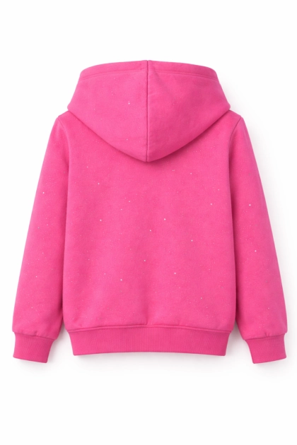 Casaco Brandili Brilho Moletom Infantil Feminino Rosa Produto Casaco Brandili Brilho Moletom Infantil Feminino Rosa