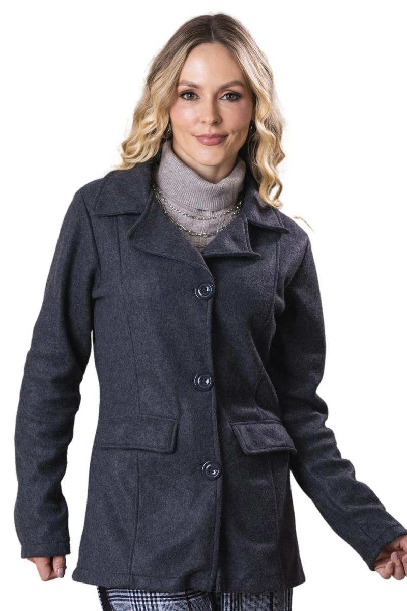 Casaco Crocker Soft Feminino Mescla Escuro