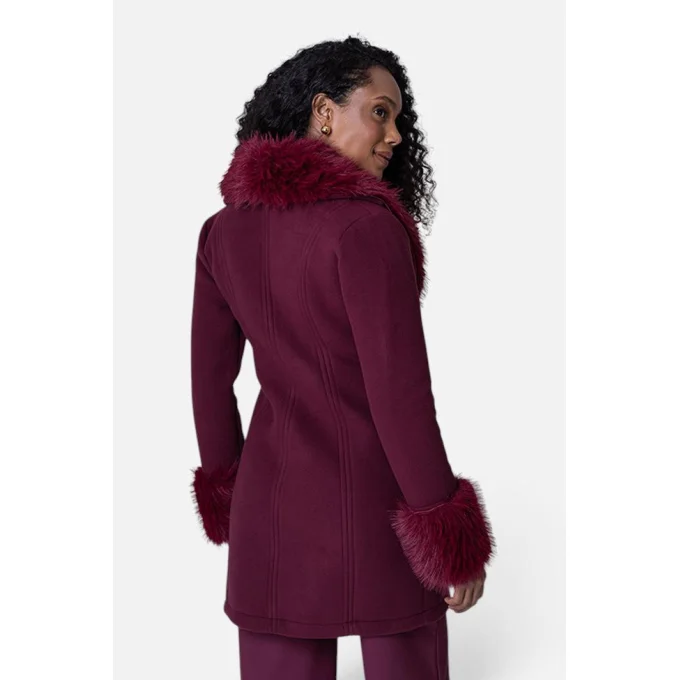 Casaco Feminino Fleece C/Pele Julias Closet Produto Casaco Feminino Fleece C/Pele Julias Closet
