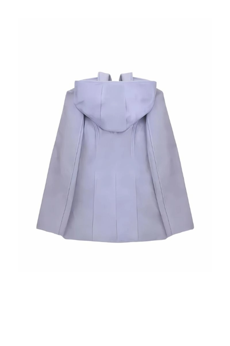 Casaco La Marca Lã Batida Com Capuz Feminino Cinza