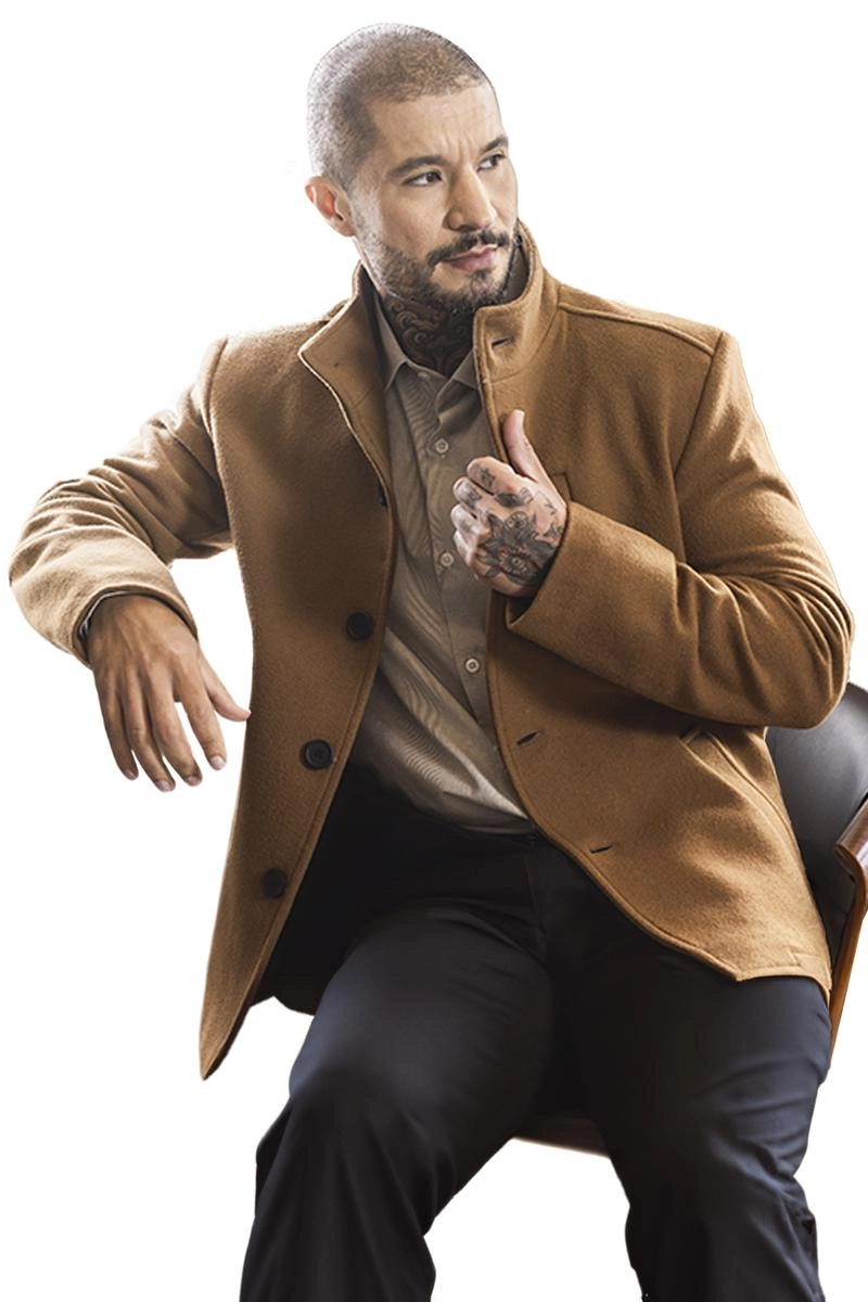 Casaco La Marca La Mexicana Masculino Caramelo