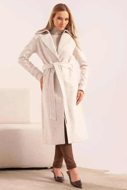 Casaco Longo Sobretudo Lainage Julias Closet Mescla Rapadura Produto Casaco Longo Sobretudo Lainage Julias Closet Mescla Rapadura