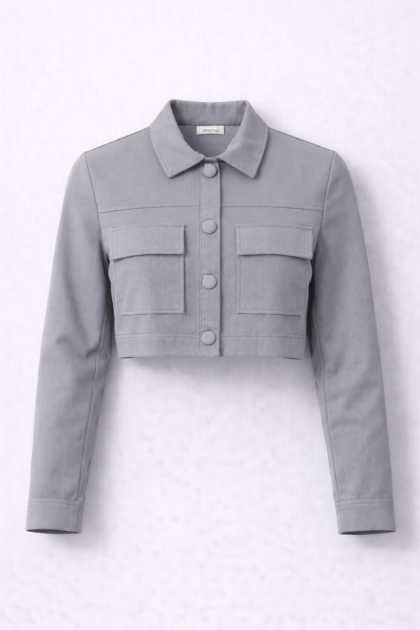 Produto - Casaqueto Bonequim Feminino Cinza