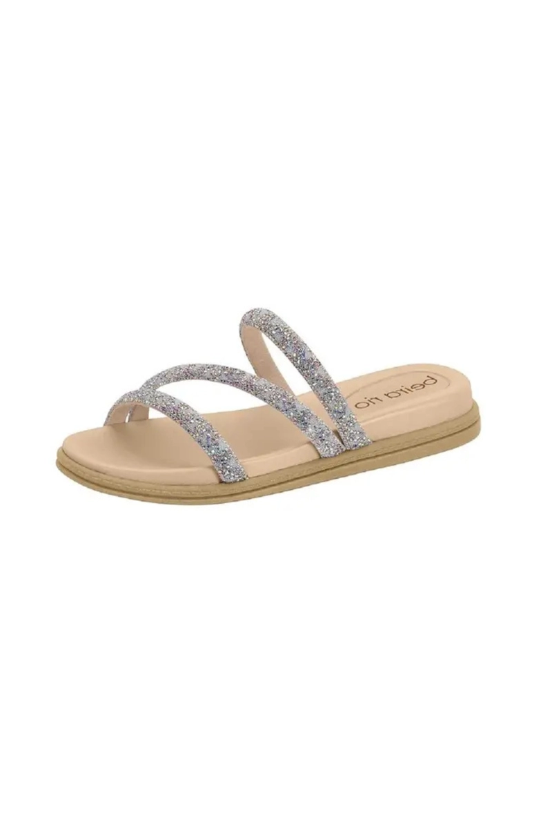 Chinelo Beira Rio Flat Feminino Aurora Boreal