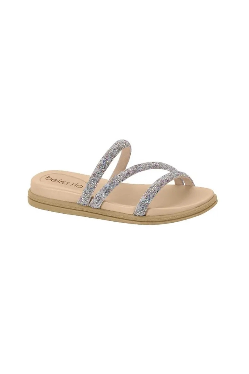 Chinelo Beira Rio Flat Feminino Aurora Boreal