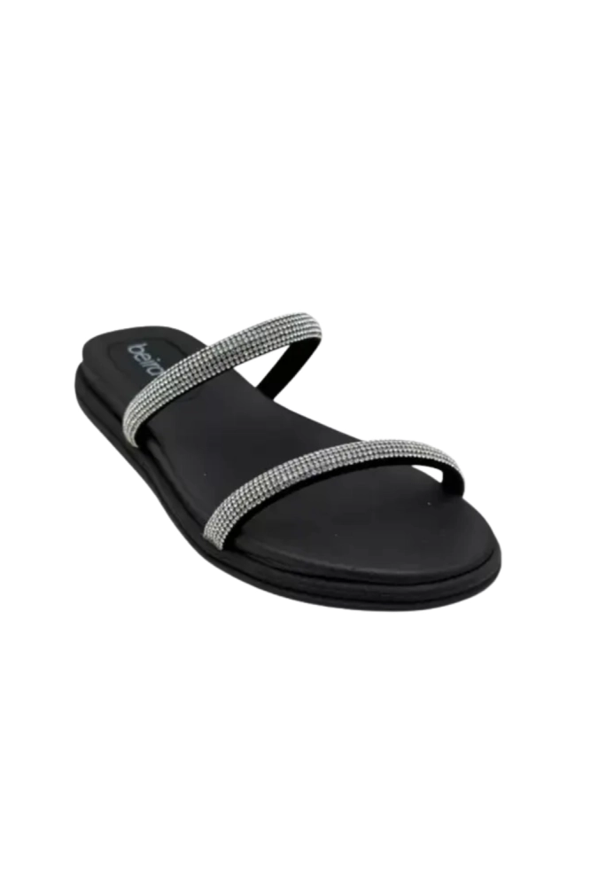 Chinelo Beira Rio Rasteira Feminina Preta