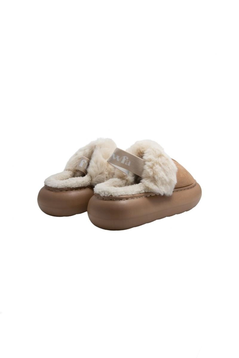 Chinelo Flowfa Pano com Elástico e Pelos Zara
