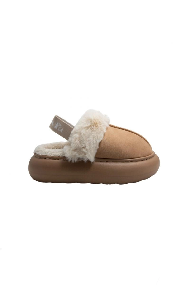 Chinelo Flowfa Pano com Elástico e Pelos Zara