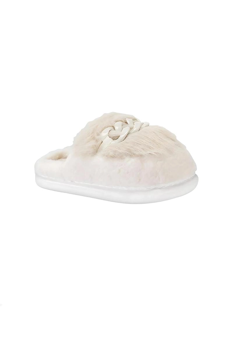 Chinelo Flowfa Pano Corrente Chloe Feminino Vanilla