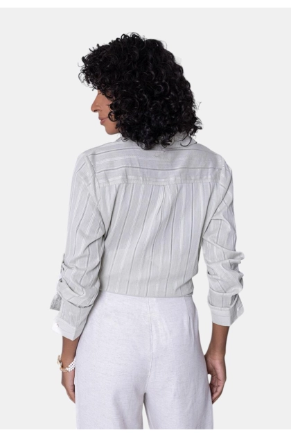 Camisa Mixon Manga Longa Alongada Com Botões Feminina Produto Camisa Mixon Manga Longa Alongada Com Botões Feminina