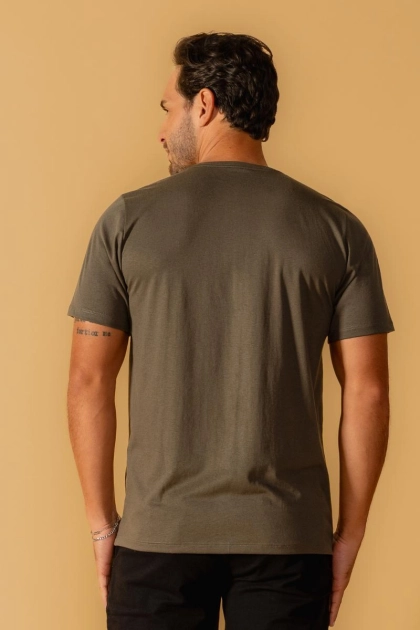 Camiseta SBA Estampada Masculino Oliva Produto Camiseta SBA Estampada Masculino Oliva