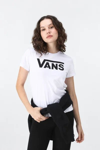 Camiseta Unissex Vans Flying Crew Branca Produto Camiseta Unissex Vans Flying Crew Branca