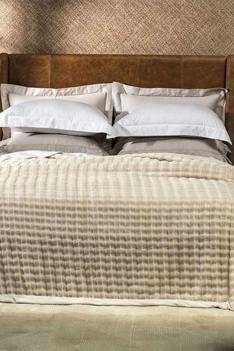 Cobertor Casal Altenburg Plush Desert Bege