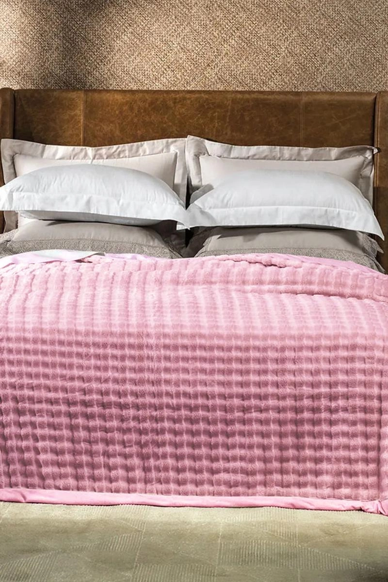 Cobertor Casal Altenburg Plush Desert Rosa