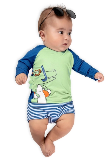 CONJ BABY MASC PRAIA BY GUS Produto - CONJ BABY MASC PRAIA BY GUS