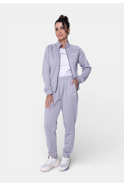 Produto - Conjunto Agasalho Fila Helanca Feminino Cinza