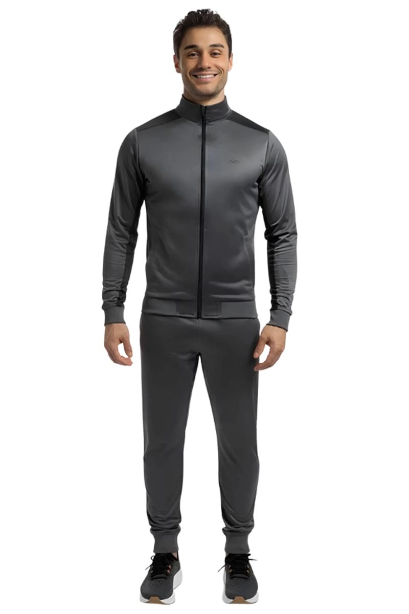 Conjunto Agasalho Olympikus Helanca Masculino Cinza