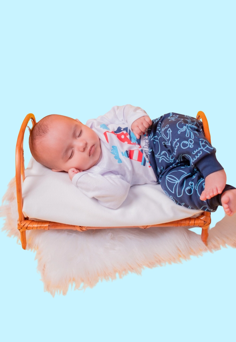 Produto - Conjunto Baby Duck Estampado Masculino Barco