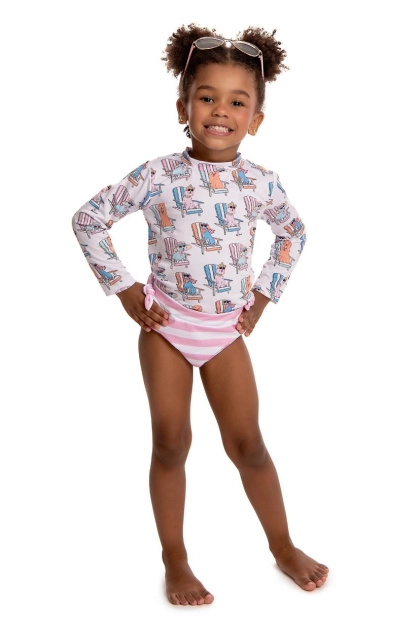 Produto - Conjunto Bebê By Gus Praia Feminino 