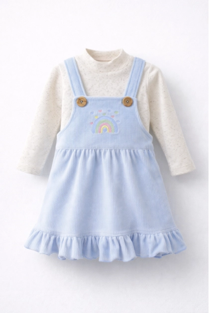 Produto - Conjunto Coccinelle Salopete Manga Longa Bebê Feminino