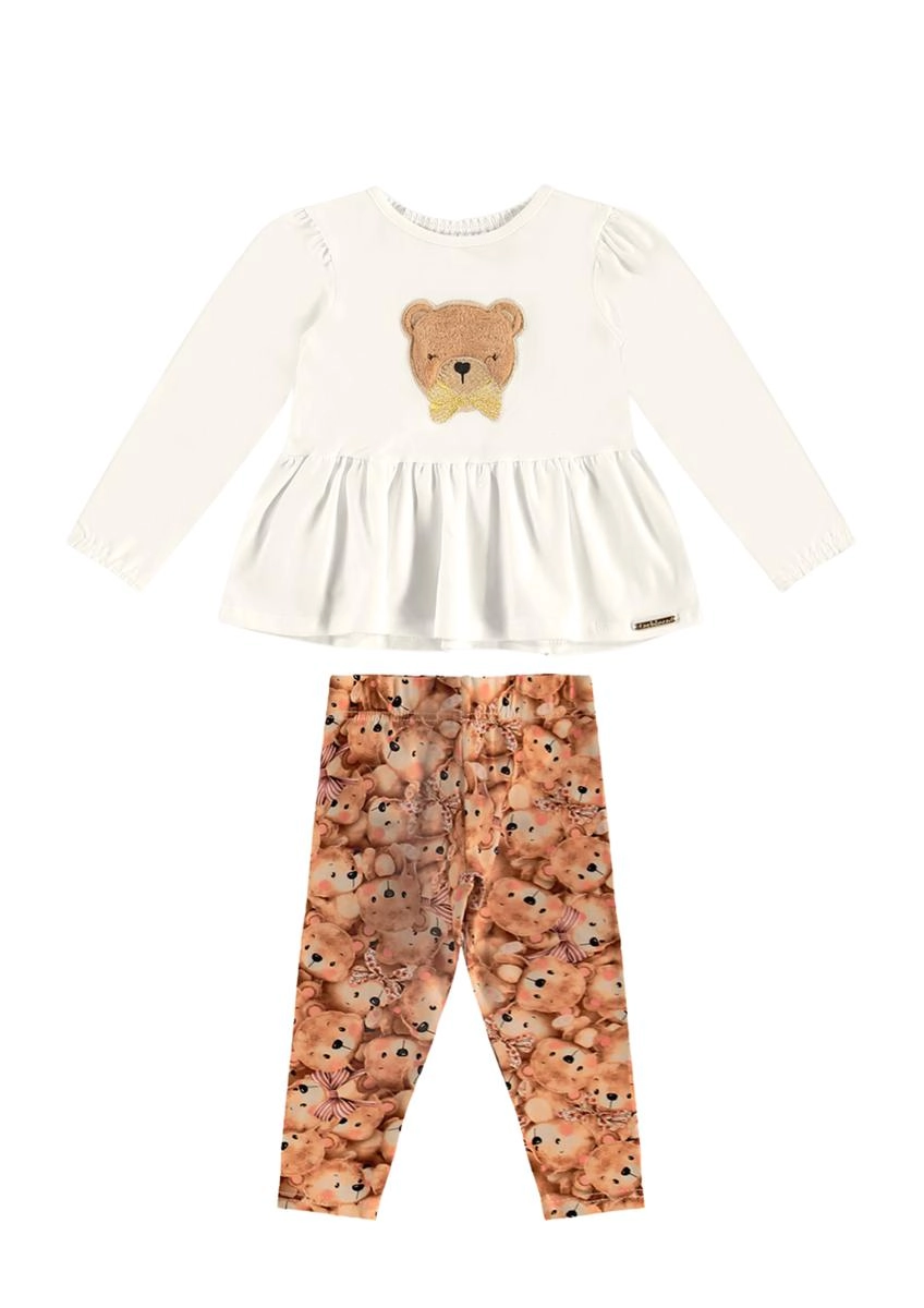 Conjunto Malwee Manga longa Baby Feminino