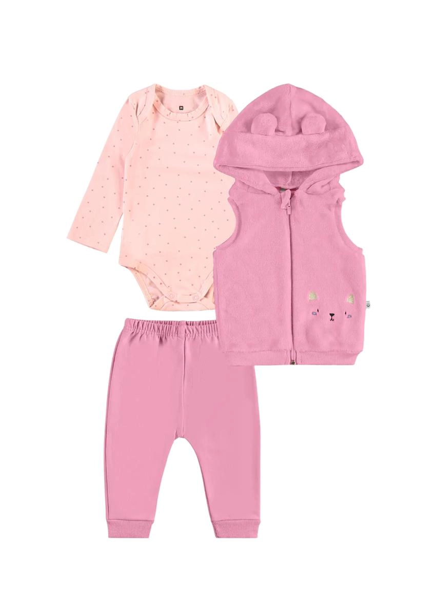 Conjunto Malwee Manga Longa Baby Feminino