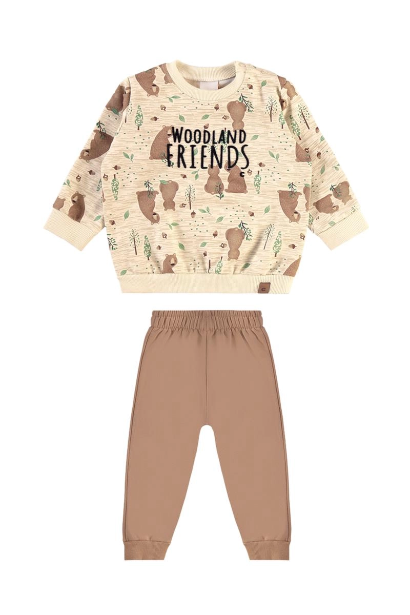 Conjunto Malwee Manga Longa Baby Masculino