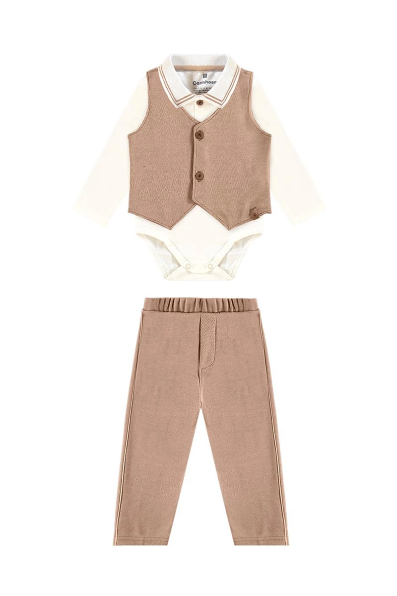 Conjunto Malwee Manga Longa Baby Masculino