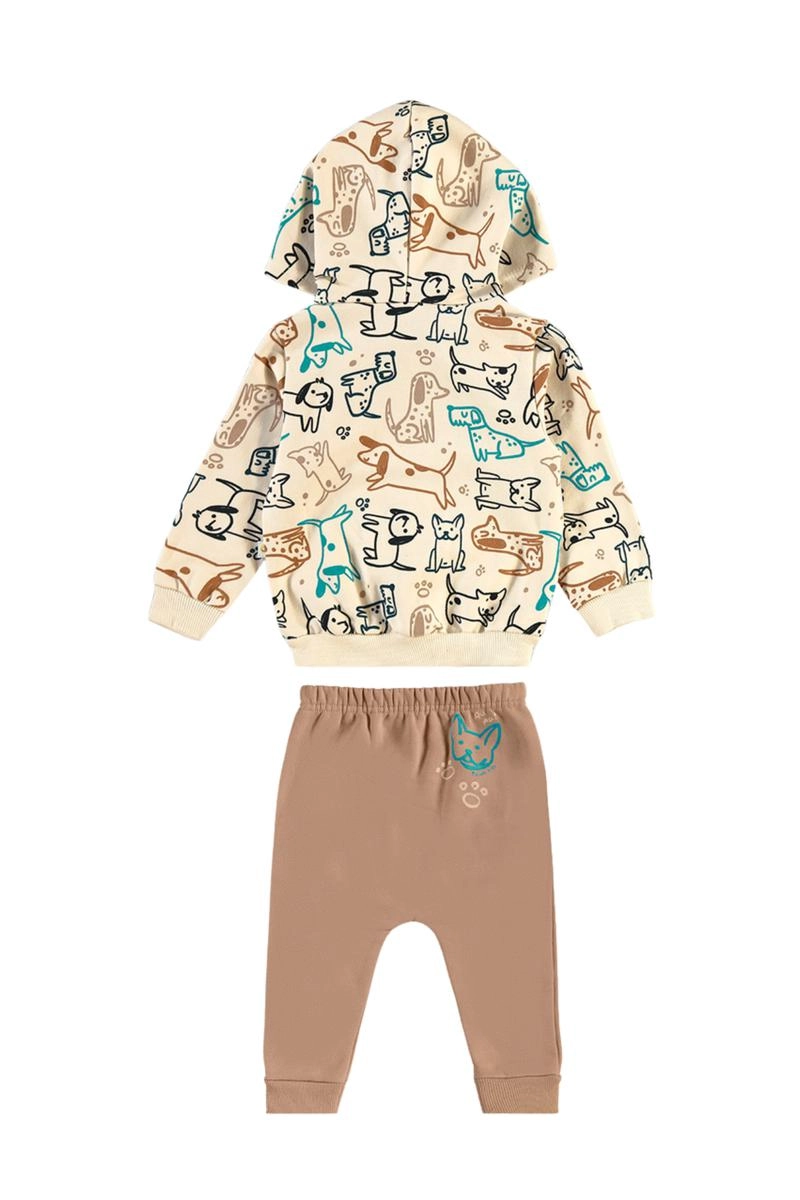Conjunto Malwee Manga Longa Capuz Baby Masculino
