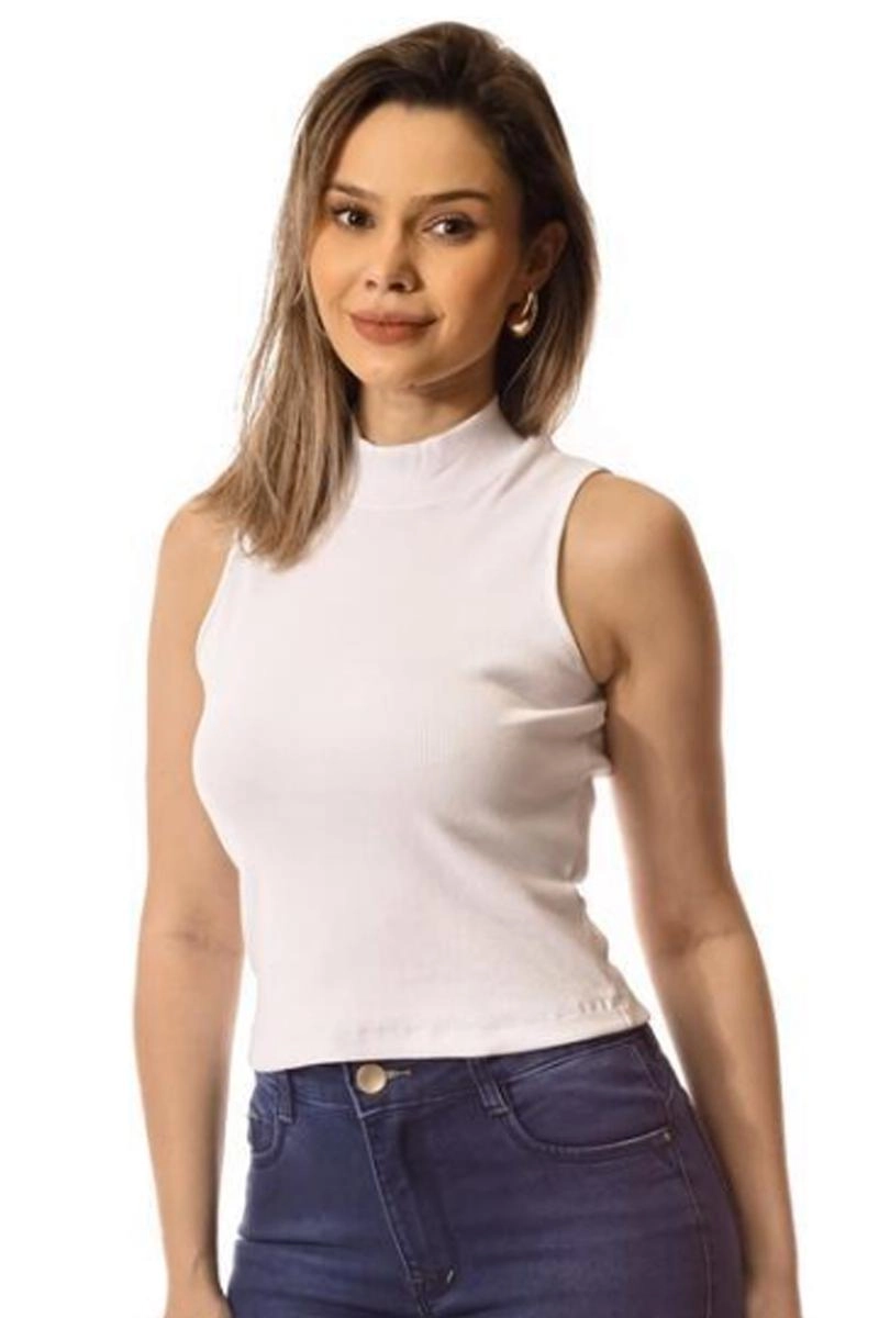 Cropped Crocker Canelado Feminino