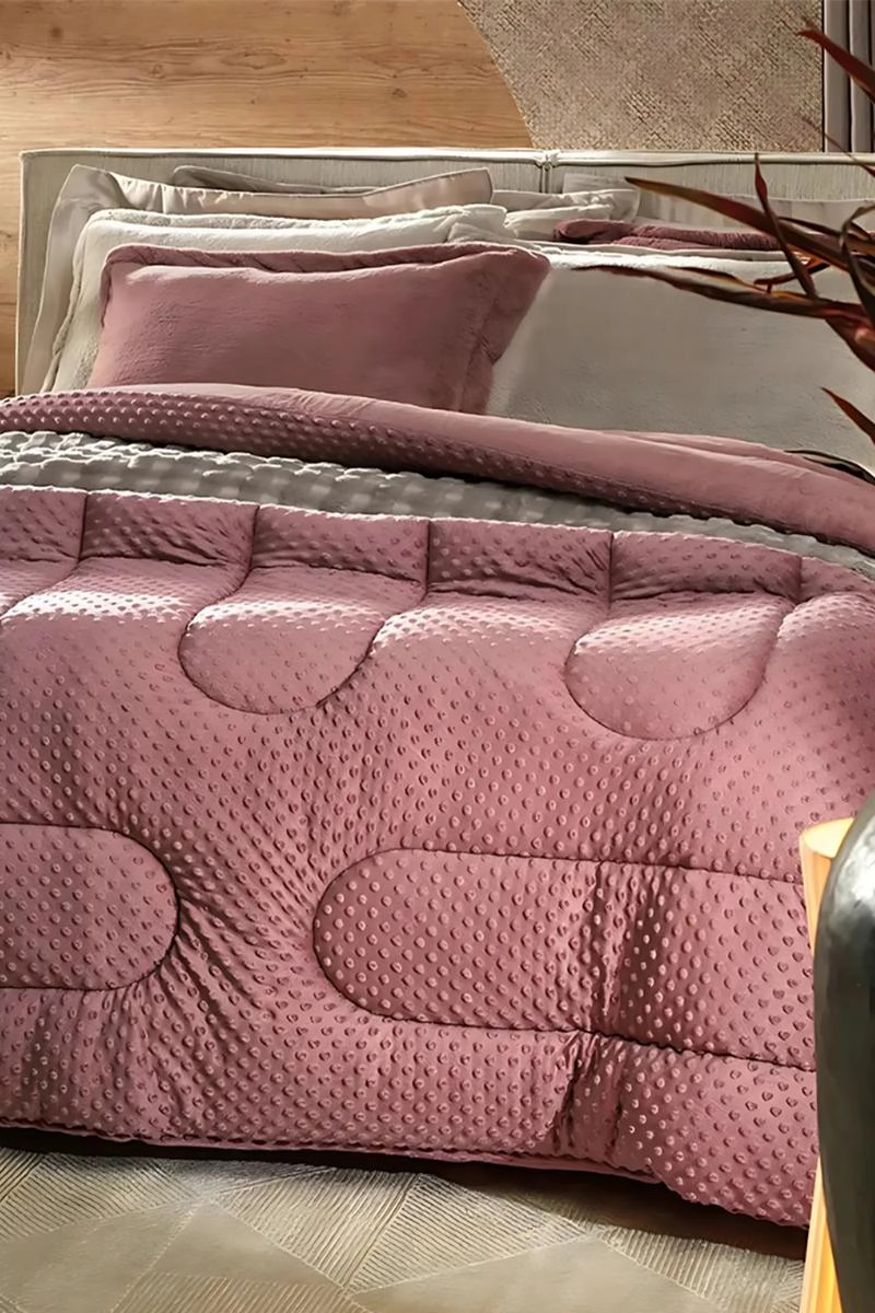 Edredom Solteiro Altenburg Pop Blend Sense Rosa