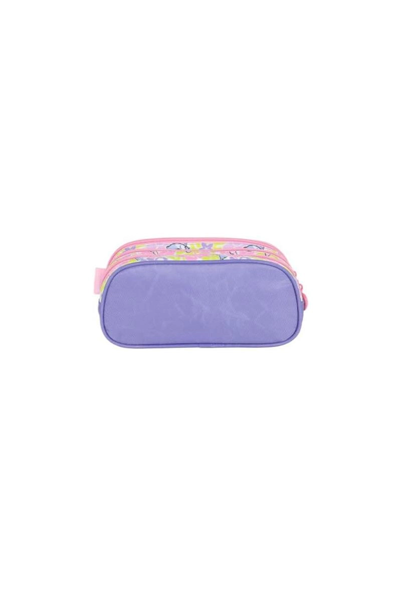 Estojo Luxcel Stitch Escolar Triplo Infantil
