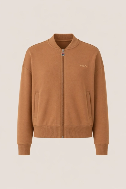 Jaqueta Fila Bomber Moletinho Feminina Caramelo Produto Jaqueta Fila Bomber Moletinho Feminina Caramelo
